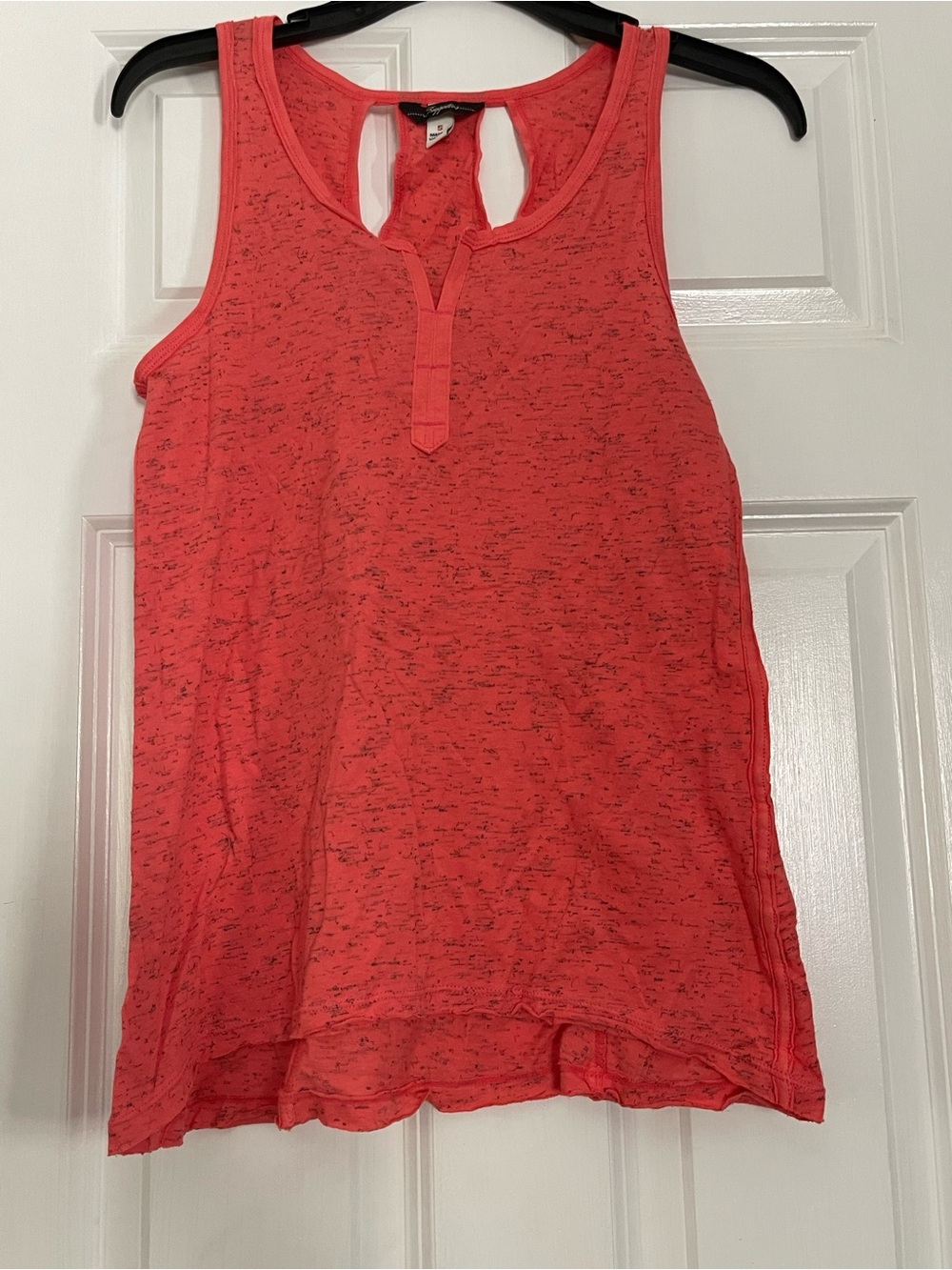UNIONBAY Coral Pink Sleeveless Keyhole Tank